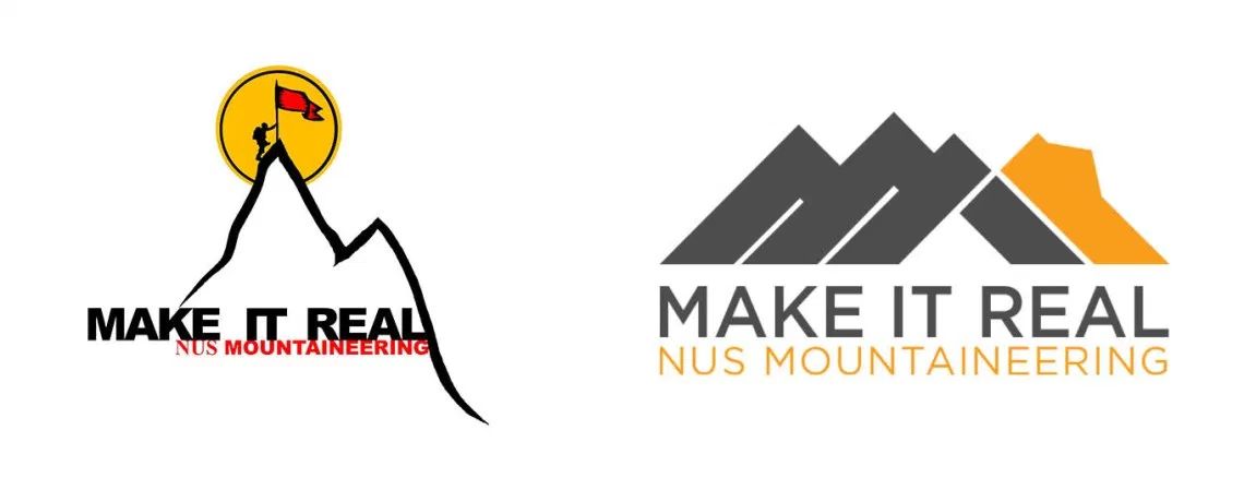 Left to right: the old logo and new logo